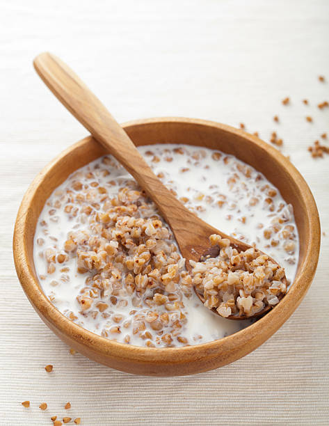 istock buckwheat groats with milk 178465878