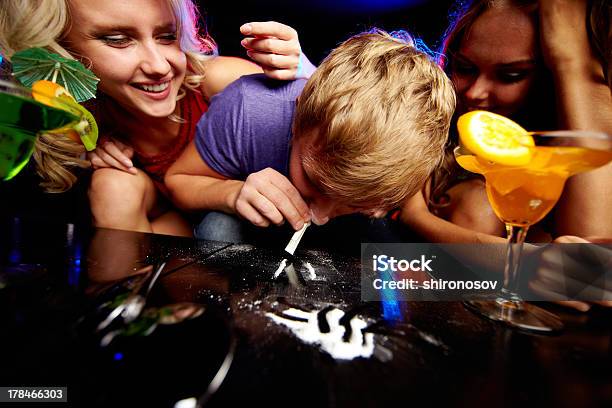 Addicted To Cocaine Stock Photo - Download Image Now - Cocaine, Party - Social Event, Clubbing