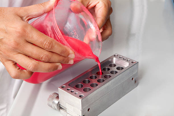 Lipsticks productions in a laboratory