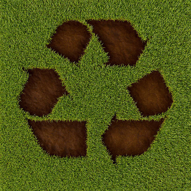 Grass Recycle stock photo