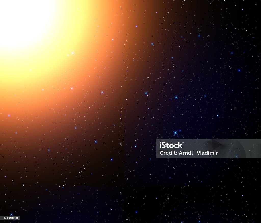 Estrelas e sol. - Royalty-free Astronomia Foto de stock