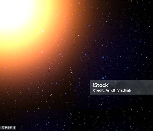 Estrelas E Sol - Fotografias de stock e mais imagens de Astronomia - Astronomia, Campo de estrelas, Claro