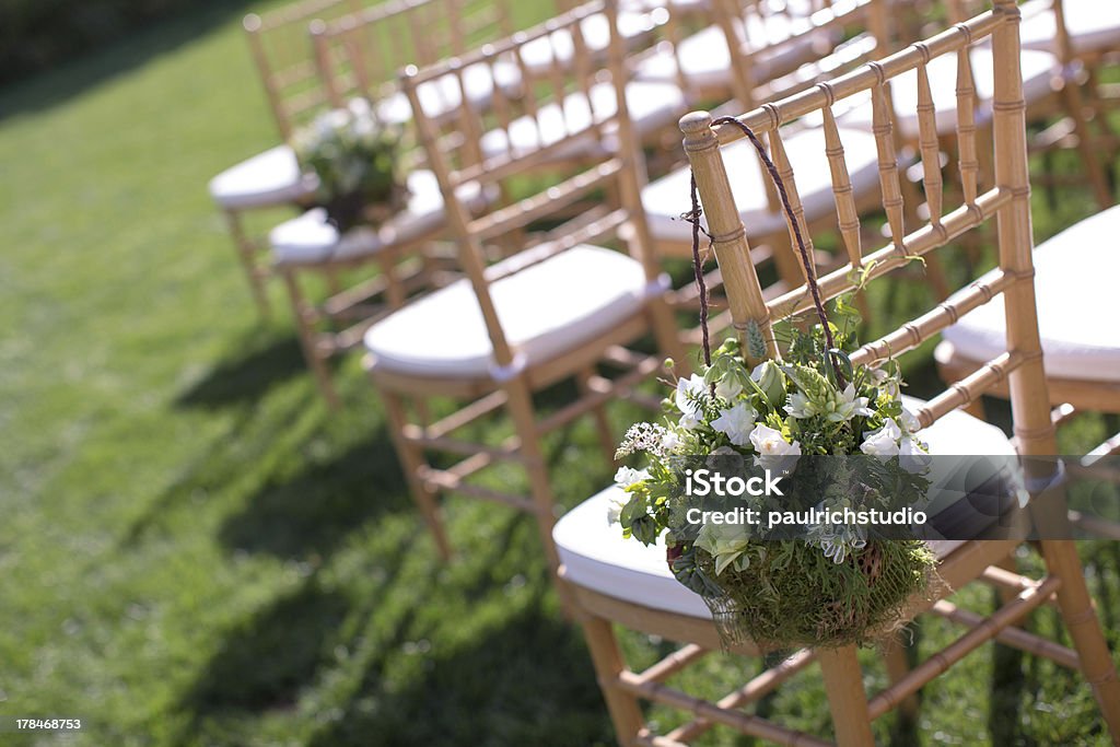 Wedding Aisle Decor Wedding Aisle Floral Decor Aisle Stock Photo