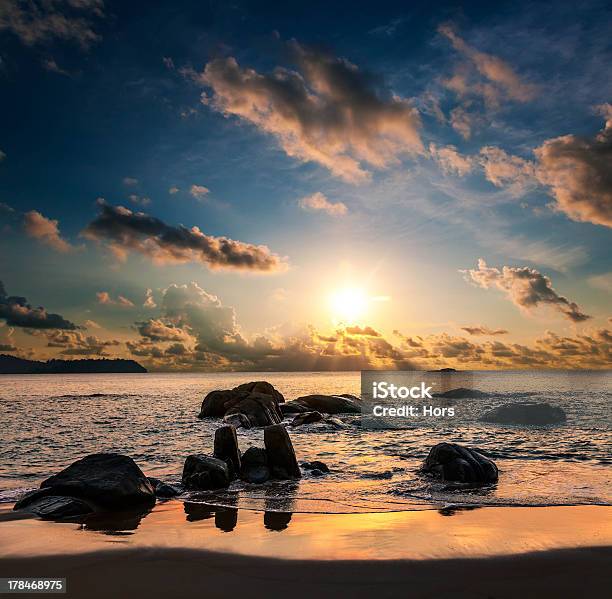 Beautiful Sunset Stock Photo - Download Image Now - Andaman Sea, Asia, Beach