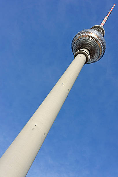 Television tower in Berlin Television tower in Berlin, Germany sendemast stock pictures, royalty-free photos & images