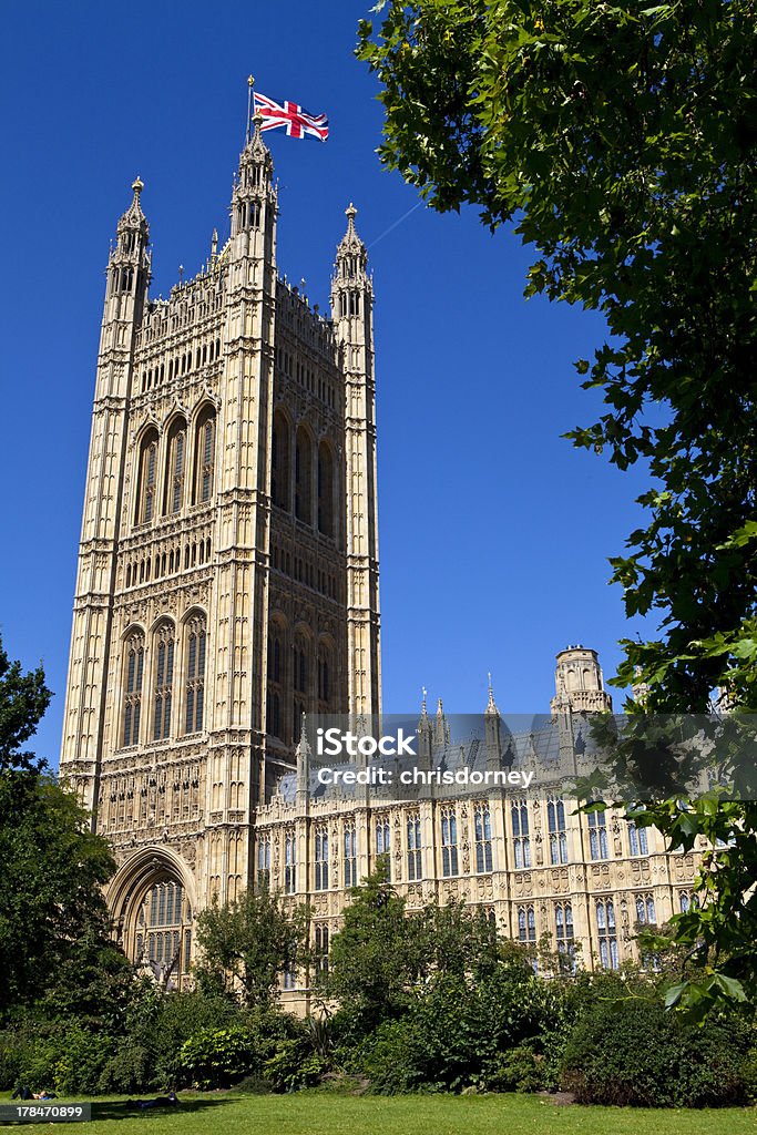 Tour Victoria sur le Parlement - Photo de Angleterre libre de droits