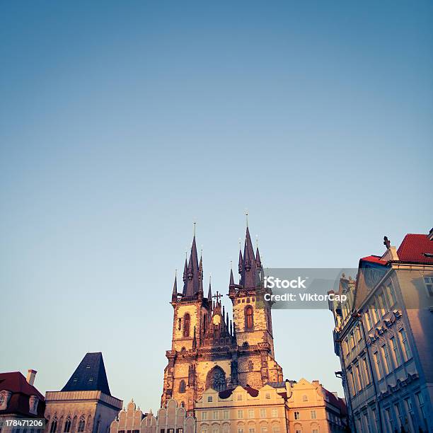 View Of The Tyn Church Stock Photo - Download Image Now - Architecture, Baroque Style, Bohemia - Czech Republic