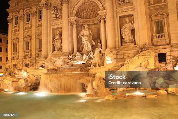 Fountain Di Trevi Stock Photo - Download Image Now - Ancient, Architectural Column, Architecture