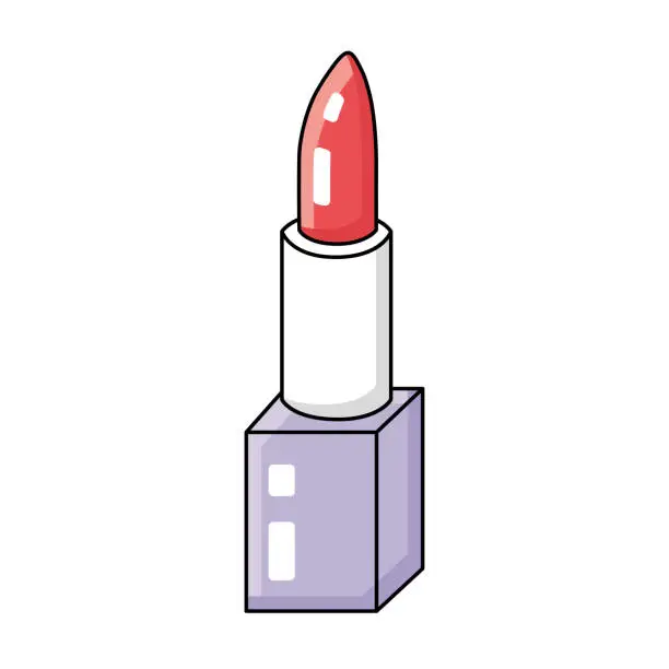 Vector illustration of Red lipstick