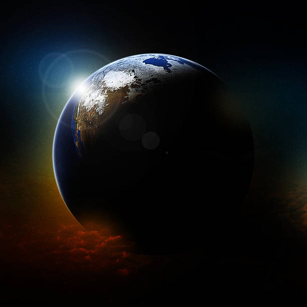 istock Beautiful planet Earth and Sun 178472209