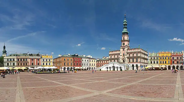 Town Hall in Zamosc, Poland.