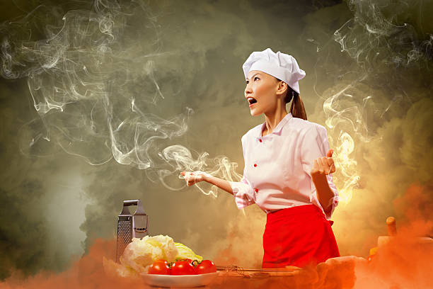 istock Asian female cook in anger 178472350