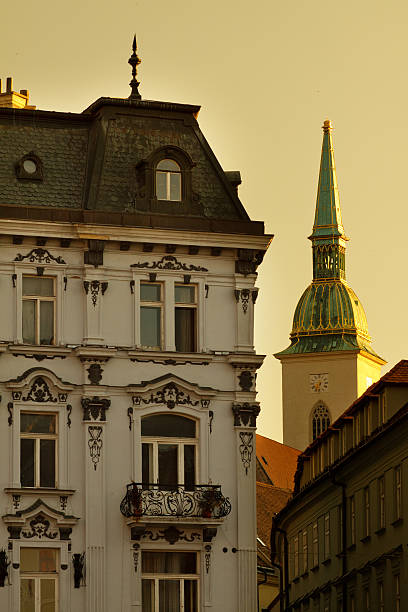 St. Martin's cathedral from Main square stock photo