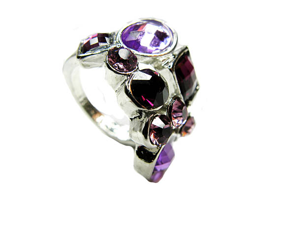 istock jewelry ring with violet crystals 178474706