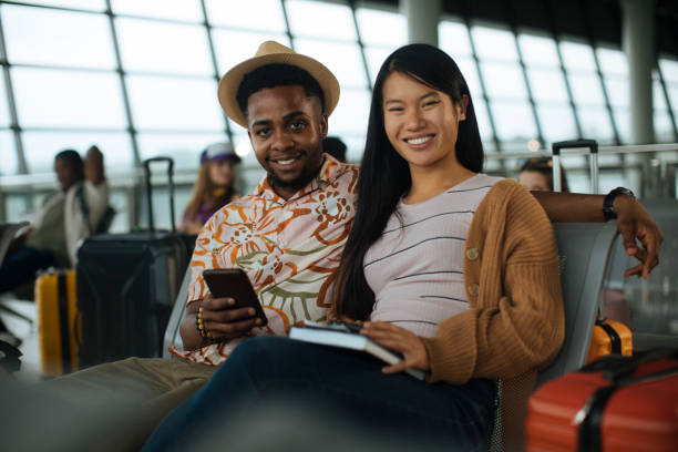 istock Couple at the airport 1784757422