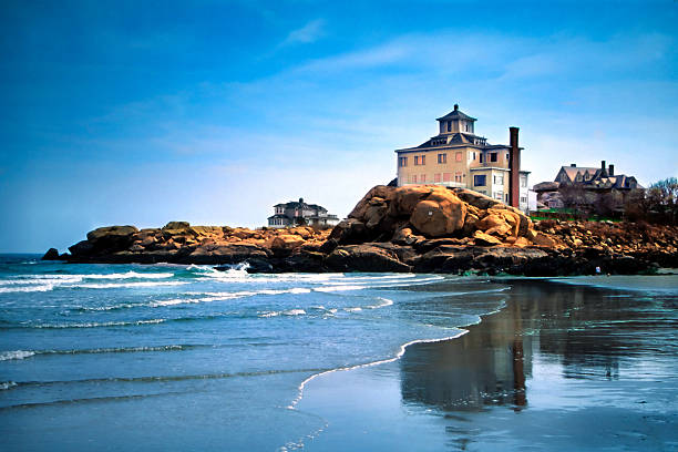 les plages de cape ann, massachusetts - cape ann photos et images de collection