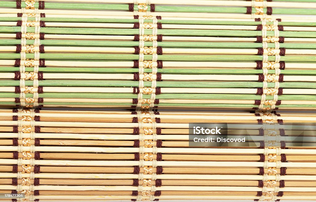 Green and Yellow Bamboo Matt Green and Yellow Bamboo Matt, closeup Bamboo - Material Stock Photo