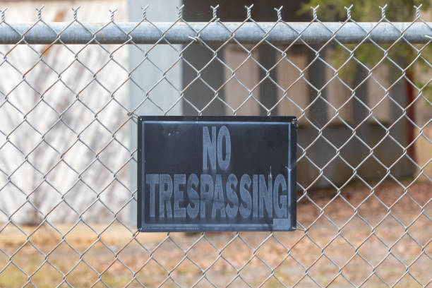 istock No trespassing sign on a fence 1784777506