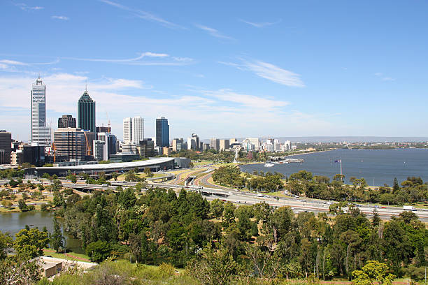 istock Wide skyline view of Perth city in Australia 178478351