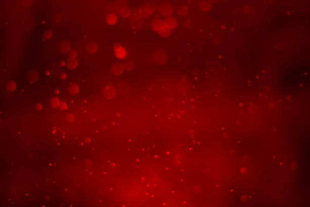 istock Red glitter vintage lights background 1784783900