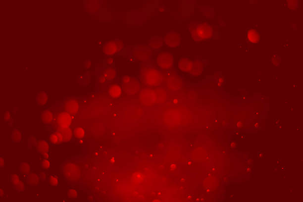 istock Red glitter vintage lights background 1784785008