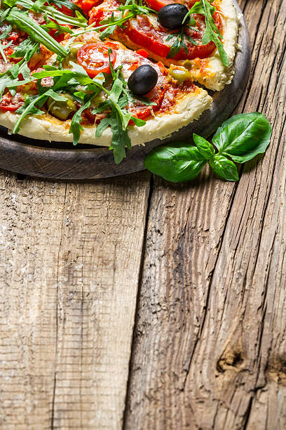 istock Hot pizza made of fresh ingredients 178479140