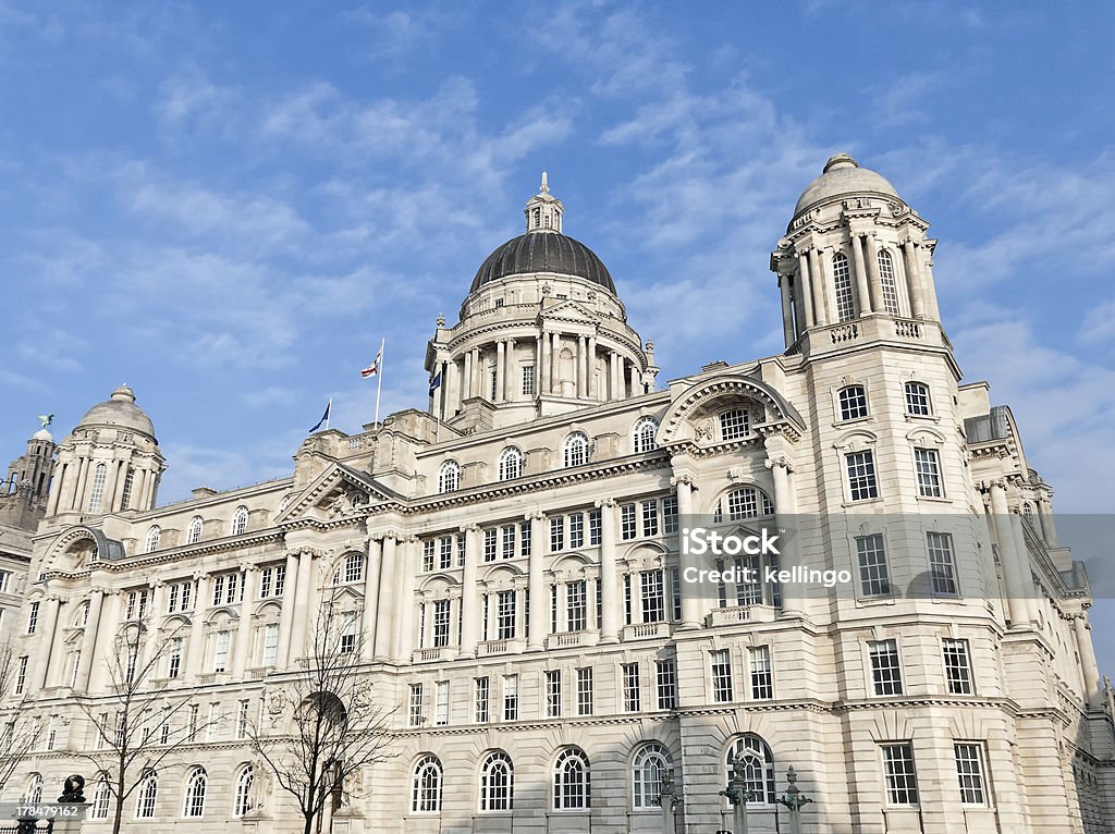Edifício do Porto de Liverpool. - Royalty-free Arquitetura Foto de stock