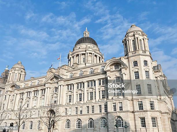 Edifício Do Porto De Liverpool - Fotografias de stock e mais imagens de Arquitetura - Arquitetura, Cheshire, Edifício Público