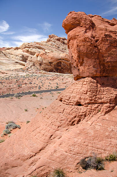 En Nevada Desert Red Rocks - foto de stock
