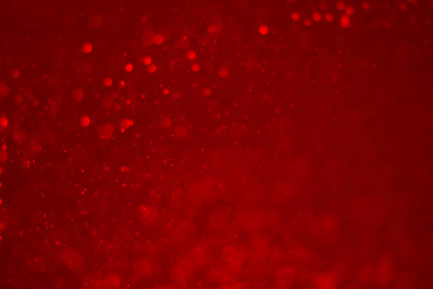 istock Red glitter vintage lights background. 1784796223
