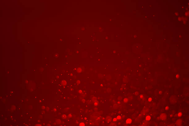 istock Red glitter vintage lights background. White bokeh on red background. Red heart boked 1784796266