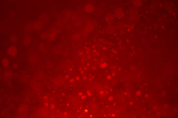 istock Red glitter vintage lights background. 1784796774
