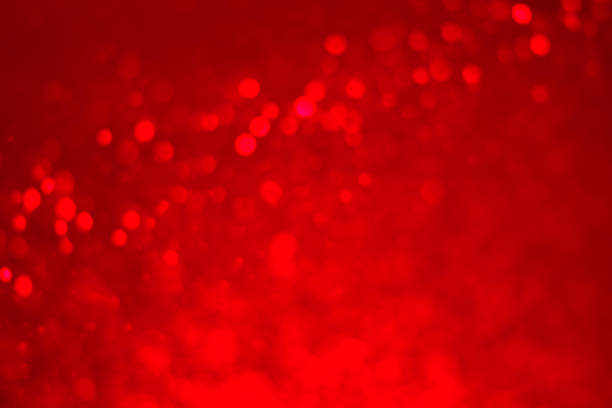 istock Red glitter vintage lights background 1784796922