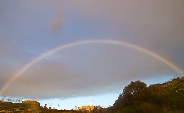 istock Full Rainbow at Golden Bay 178480287