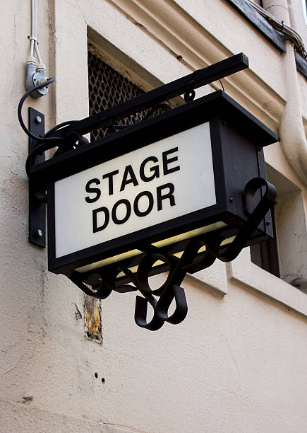 istock Stage door sign for a theater 178480530