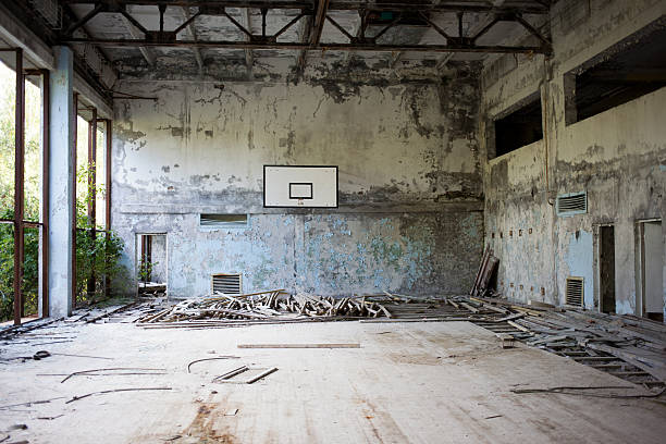 istock Sport hall in Pripyat/chernobyl 178481232