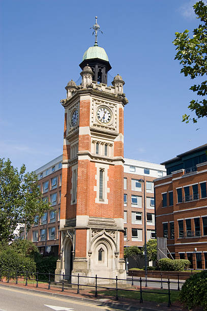 Jubilee Clock, Maidenhead "Landmark clock tower built in Maidenhead, Berkshire in 1899 to commemorate Queen Victoria's Diamond Jubilee." clock tower photos stock pictures, royalty-free photos & images