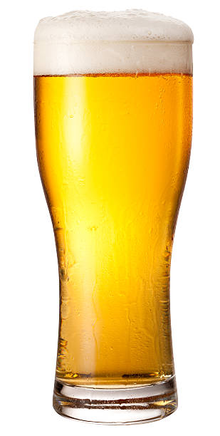 istock Glass of light beer isolated on a white background. 178481855
