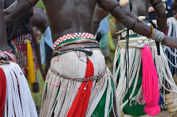 африканский танцоров - ceremonial dancing стоковые фото и изображения