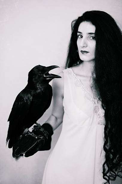 istock feary woman with raven 178482895