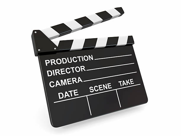 istock Movie industry. Clapperboard on white background. 178482918