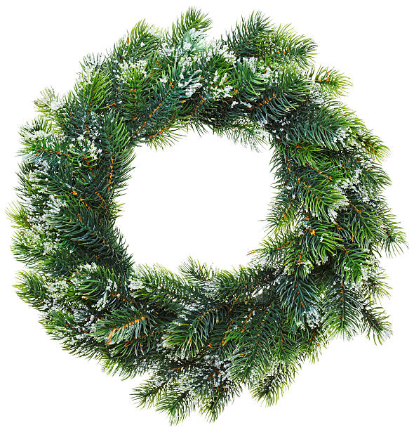 istock Christmas wreath, isolated on white 178483750