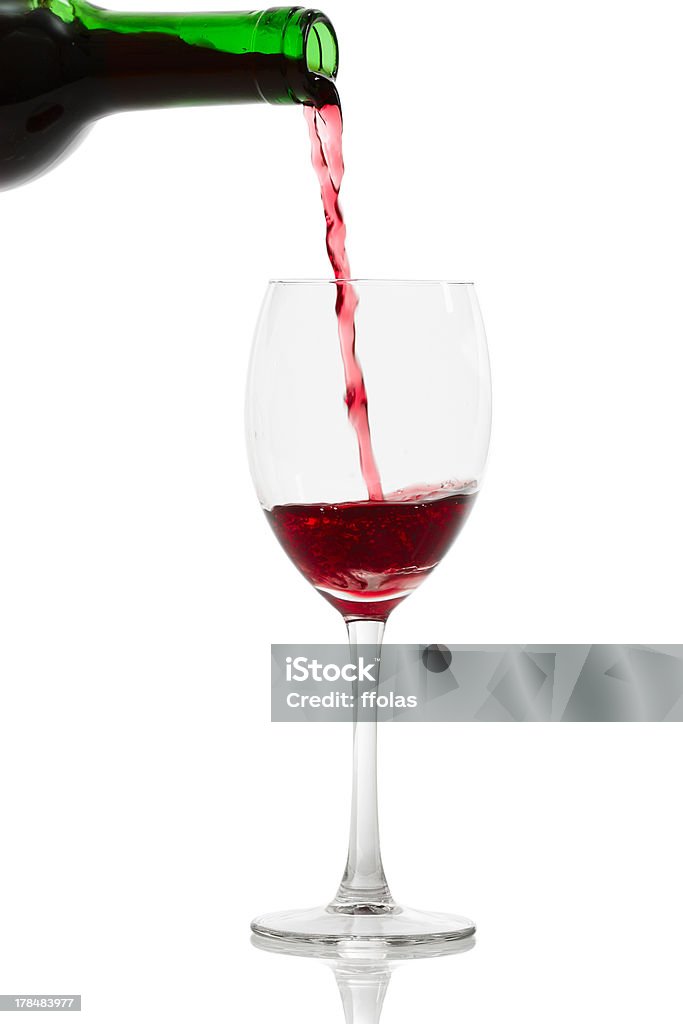 Servindo vinho tinto - Foto de stock de Bebida royalty-free