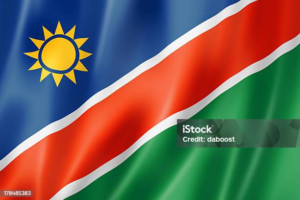 Bandera De Namibia Foto de stock y más banco de imágenes de Azul - Azul, Bandera, Bandera de Namibia