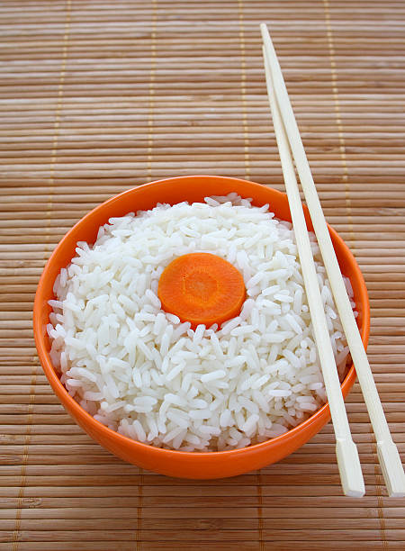 istock Rice and a slice of carrot 178485723