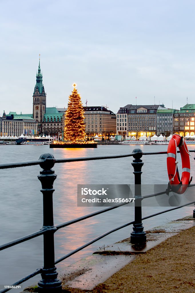 Weihnachten Alster in Hamburg - Lizenzfrei Hamburg Stock-Foto