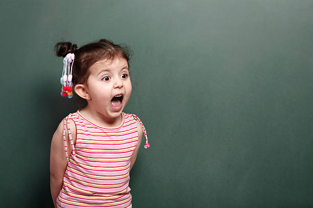 excited маленькая девочка - child little girls bizarre pippi стоковые фото и изображения