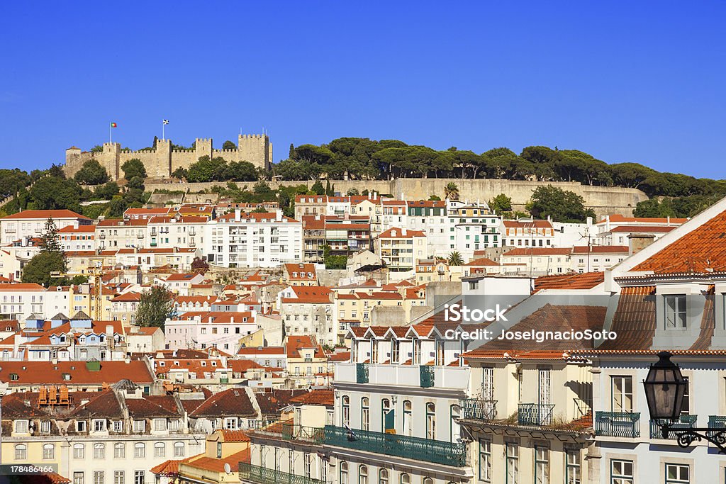 São Jorge Castello di Lisbona - Foto stock royalty-free di Ambientazione esterna