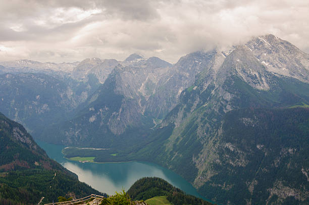 Lake in the mountains stock photo