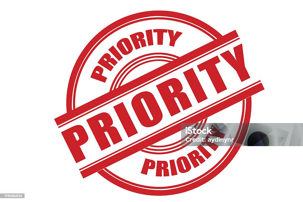 Prioridade - Foto de stock de Carimbo royalty-free